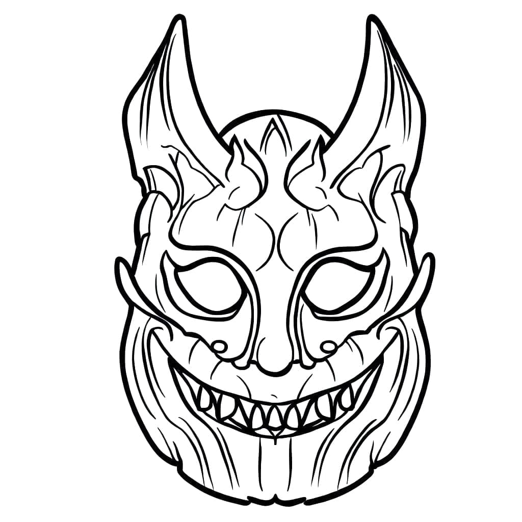 Dibujo gratuito Máscara de Halloween #216435 de la coleccion Fiestas y Celebraciones para imprimir