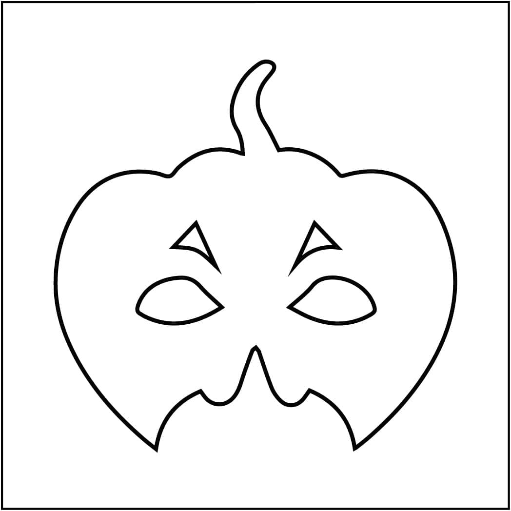 Dibujo gratuito Máscara de Halloween #216460 de la coleccion Fiestas y Celebraciones para imprimir