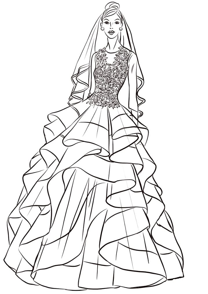 Dibujo gratuito Matrimonio #201888 de la coleccion Fiestas y Celebraciones para imprimir