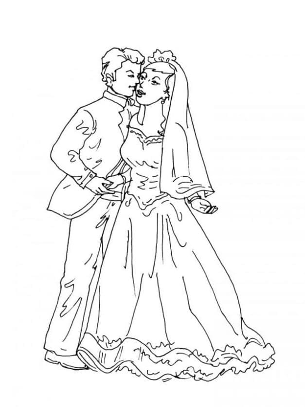Dibujo gratuito Matrimonio #201895 de la coleccion Fiestas y Celebraciones para imprimir