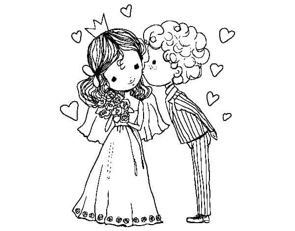 Dibujo gratuito Matrimonio #201899 de la coleccion Fiestas y Celebraciones para imprimir