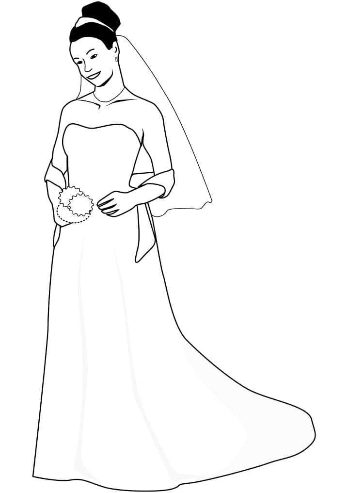 Dibujo gratuito Matrimonio #201911 de la coleccion Fiestas y Celebraciones para imprimir