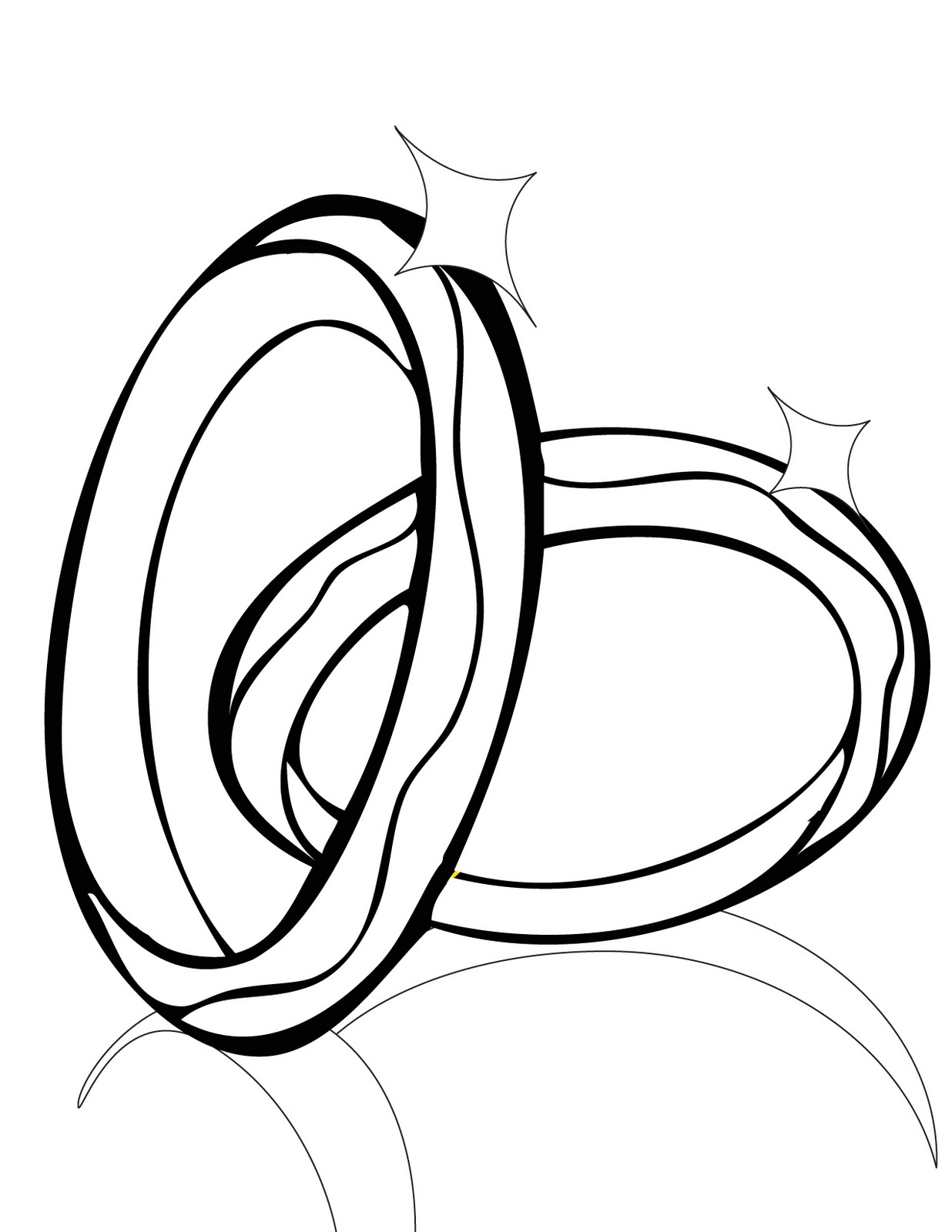 Dibujo para colorear: Matrimonio (Fiestas y Celebraciones) #55971 - Dibujos para Colorear e Imprimir Gratis