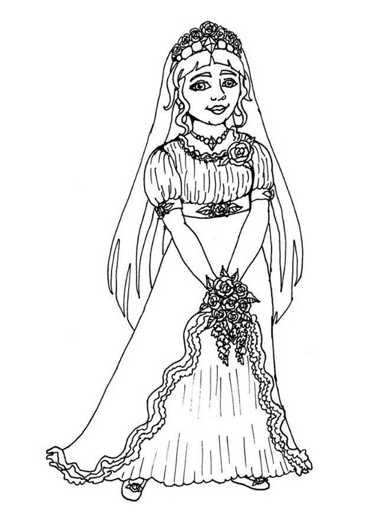 Dibujo gratuito Matrimonio #56205 de la coleccion Fiestas y Celebraciones para imprimir