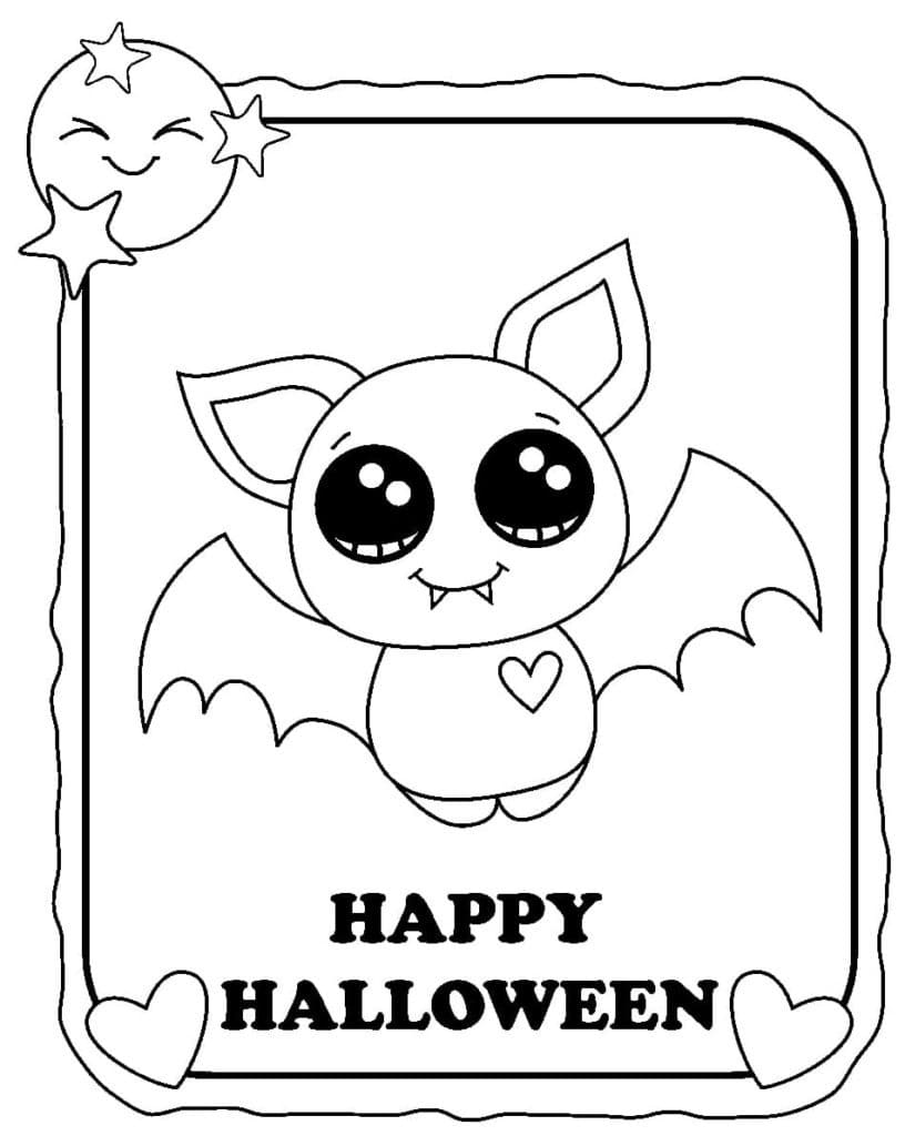 Dibujo gratuito Murciélago de Halloween #200767 de la coleccion Fiestas y Celebraciones para imprimir