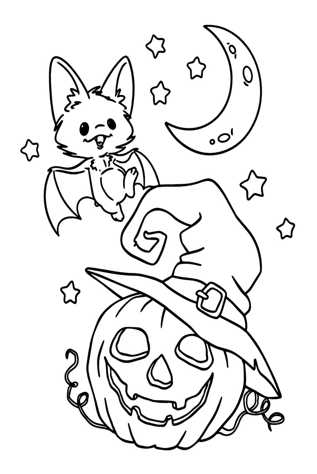 Dibujo gratuito Murciélago de Halloween #200776 de la coleccion Fiestas y Celebraciones para imprimir