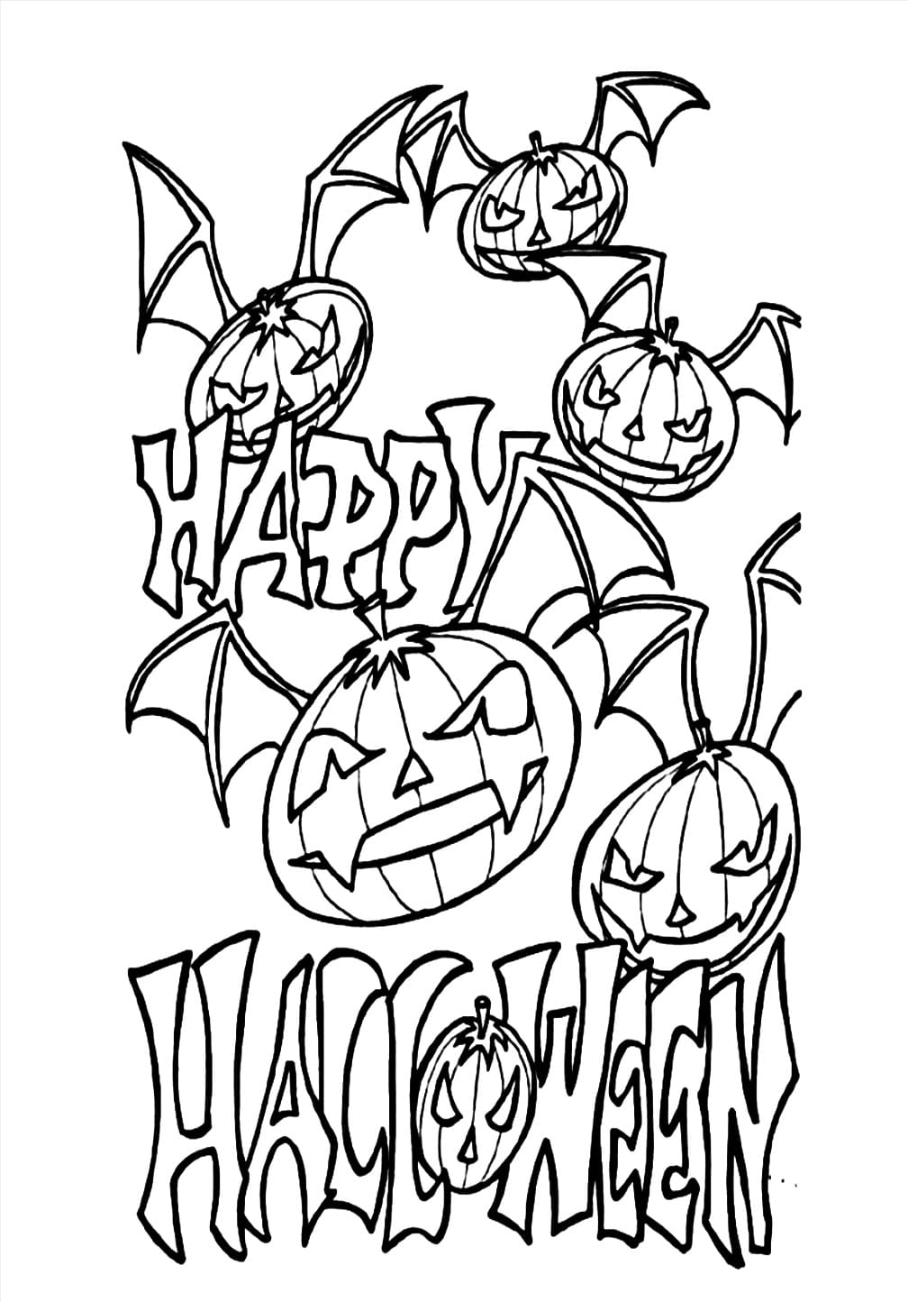 Dibujo gratuito Murciélago de Halloween #200777 de la coleccion Fiestas y Celebraciones para imprimir