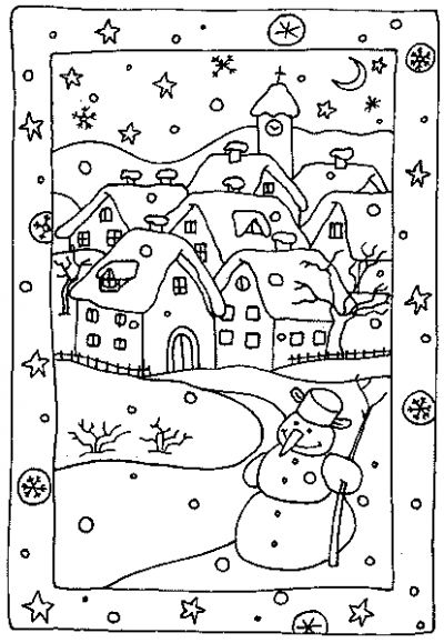 Dibujo para colorear: Navidad (Fiestas y Celebraciones) #55122 - Dibujos para Colorear e Imprimir Gratis