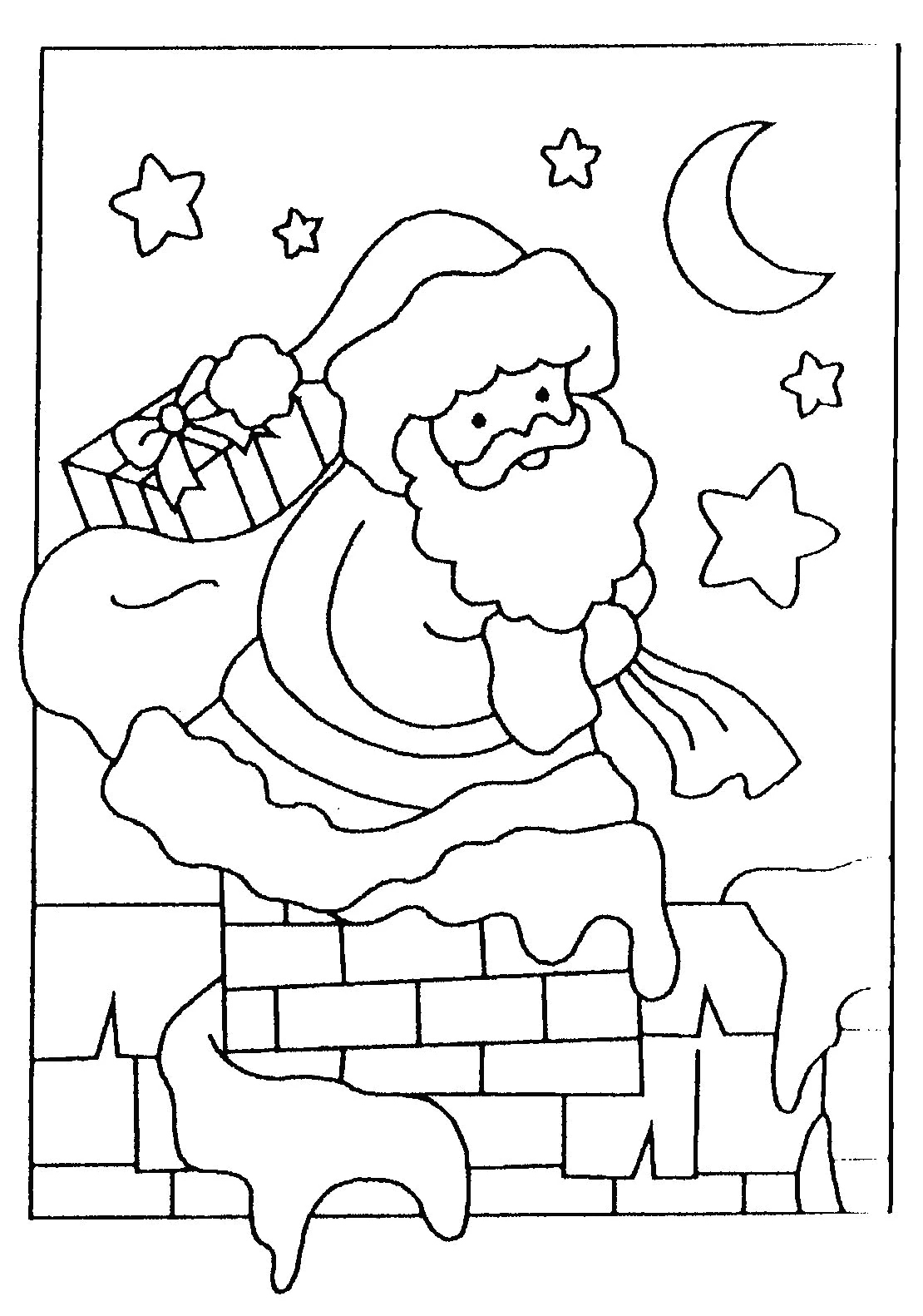 Dibujo gratuito Papá Noel #104654 de la coleccion Fiestas y Celebraciones para imprimir