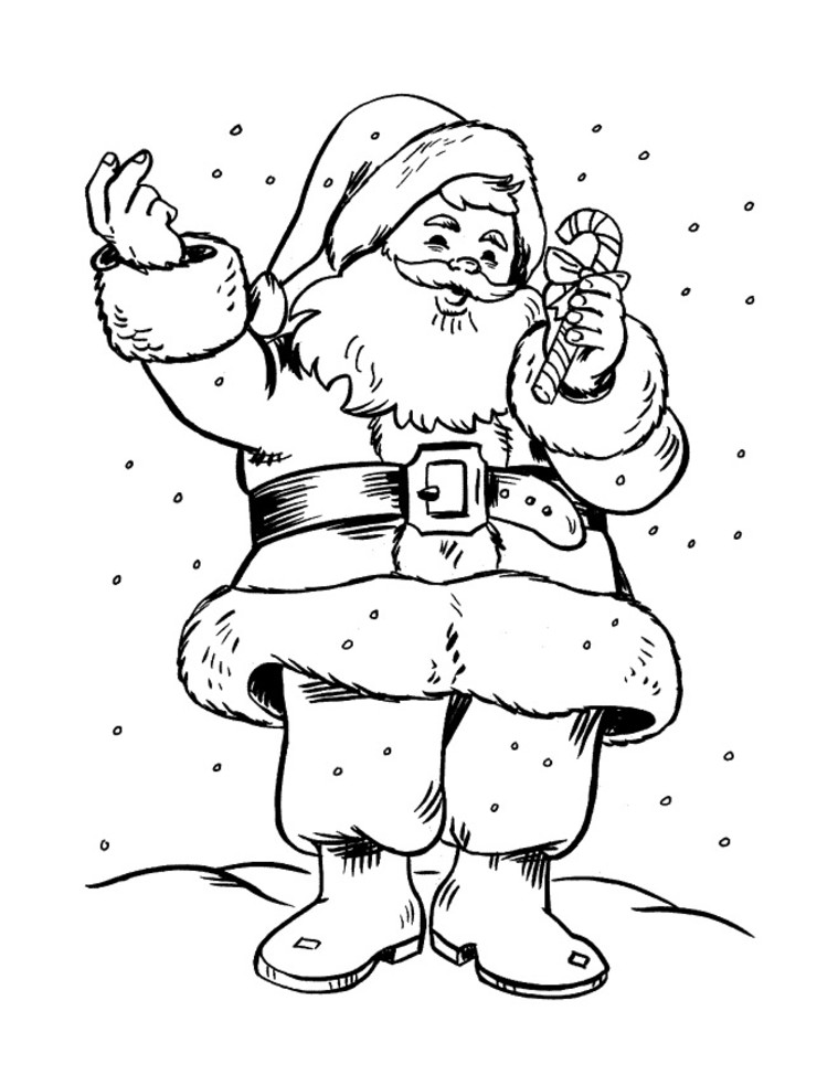 Dibujo gratuito Papá Noel #104669 de la coleccion Fiestas y Celebraciones para imprimir