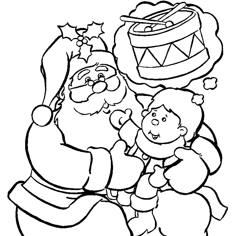 Dibujo gratuito Papá Noel #104696 de la coleccion Fiestas y Celebraciones para imprimir