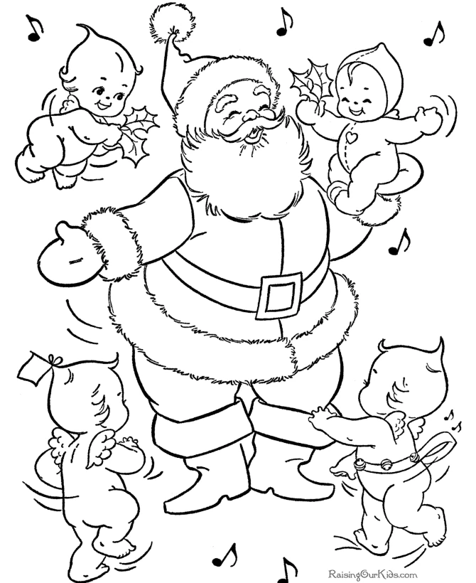 Dibujo gratuito Papá Noel #104699 de la coleccion Fiestas y Celebraciones para imprimir