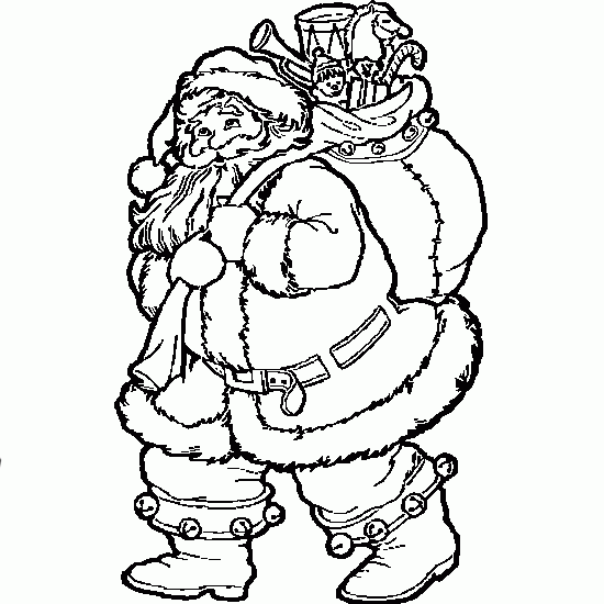 Dibujo gratuito Papá Noel #104700 de la coleccion Fiestas y Celebraciones para imprimir