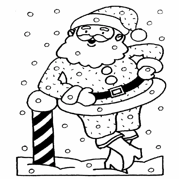 Dibujo gratuito Papá Noel #104728 de la coleccion Fiestas y Celebraciones para imprimir