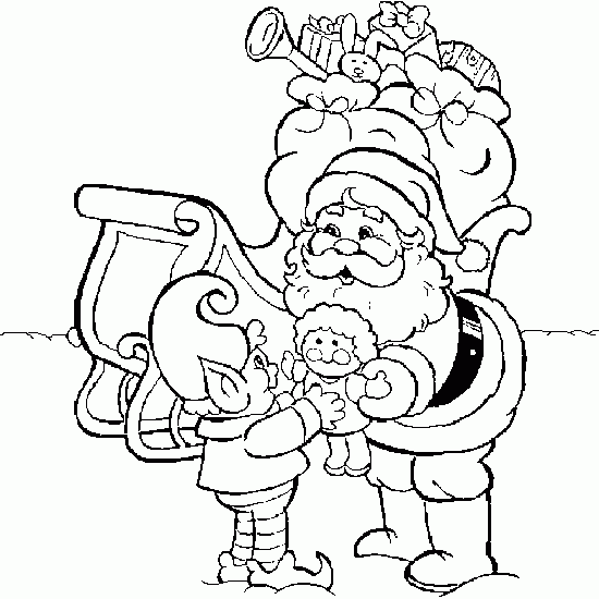 Dibujo gratuito Papá Noel #104758 de la coleccion Fiestas y Celebraciones para imprimir