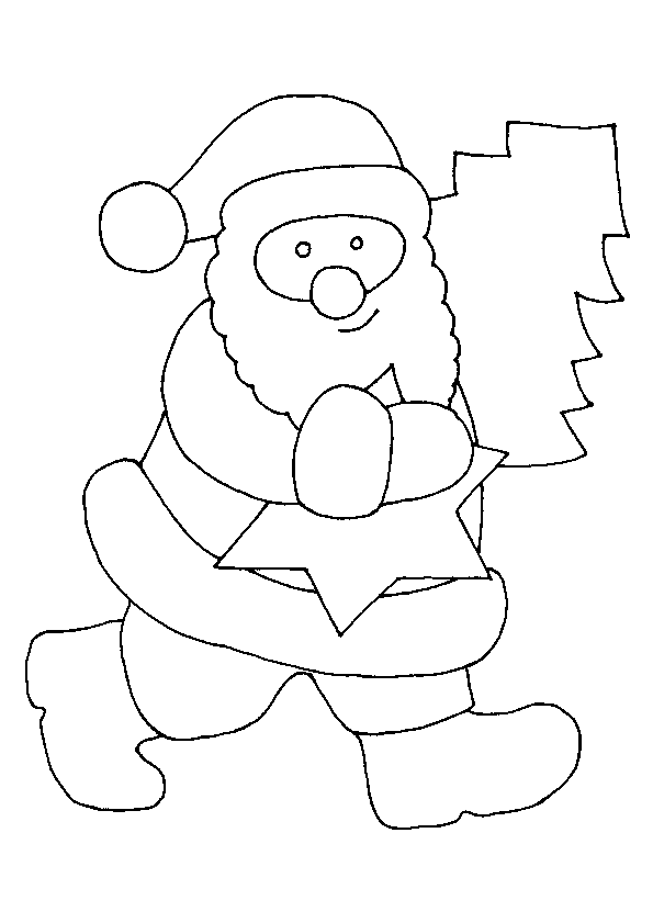 Dibujo gratuito Papá Noel #104768 de la coleccion Fiestas y Celebraciones para imprimir