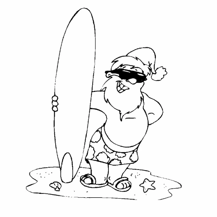 Dibujo gratuito Papá Noel #104852 de la coleccion Fiestas y Celebraciones para imprimir
