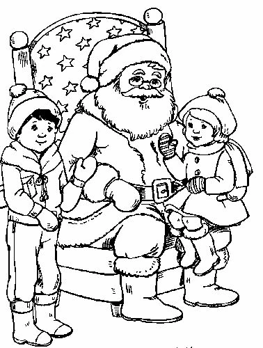 Dibujo gratuito Papá Noel #104856 de la coleccion Fiestas y Celebraciones para imprimir
