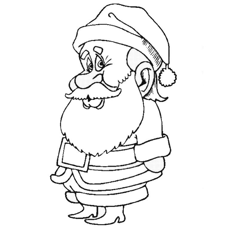 Dibujo gratuito Papá Noel #104936 de la coleccion Fiestas y Celebraciones para imprimir