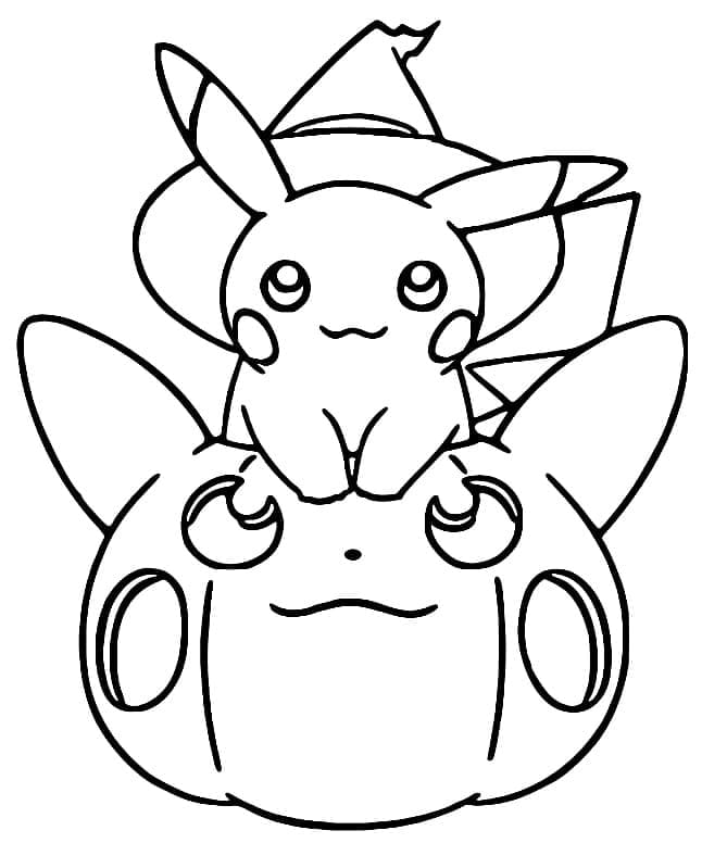 Dibujo gratuito Pokémon de Halloween #203904 de la coleccion Fiestas y Celebraciones para imprimir