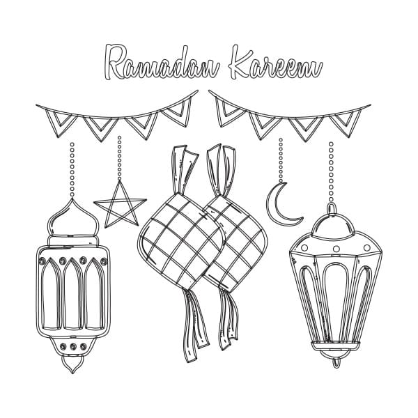 Dibujo gratuito Ramadán #192082 de la coleccion Fiestas y Celebraciones para imprimir