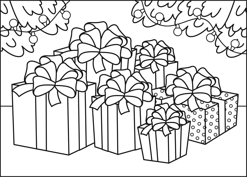 Dibujo gratuito Regalo #201765 de la coleccion Fiestas y Celebraciones para imprimir