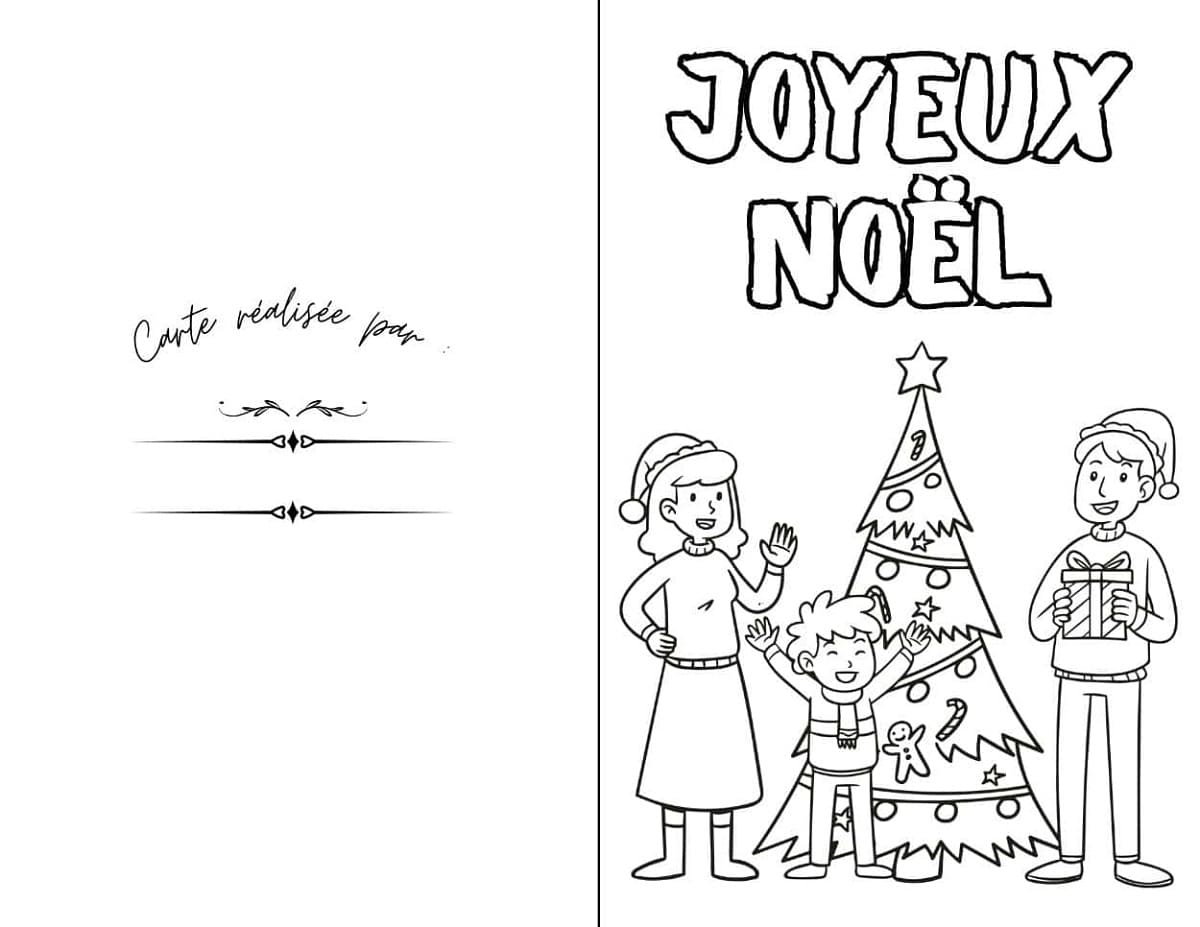 Dibujo gratuito Tarjeta de Navidad #216938 de la coleccion Fiestas y Celebraciones para imprimir