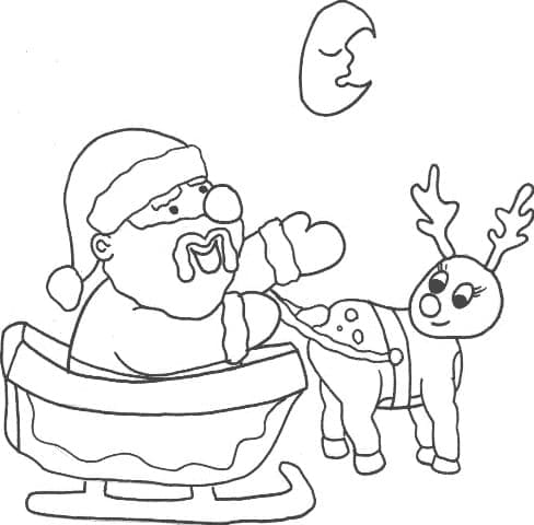 Dibujo gratuito Trineo de Navidad #179568 de la coleccion Fiestas y Celebraciones para imprimir