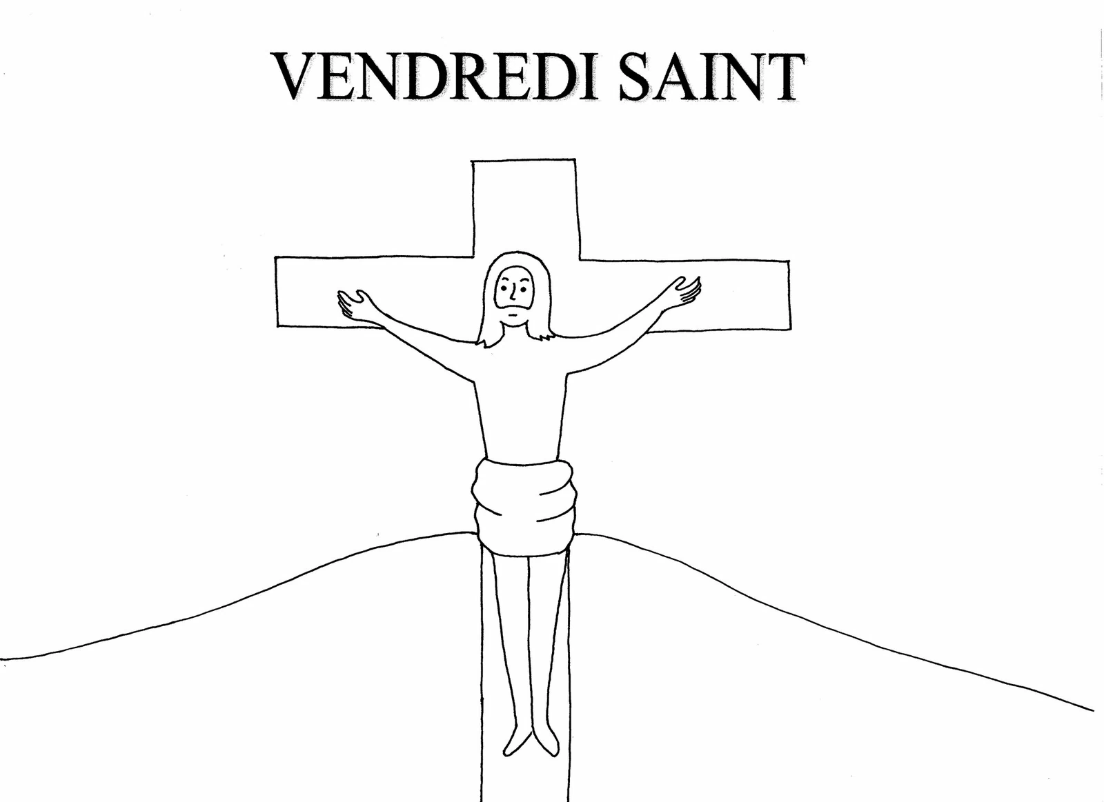 Dibujo gratuito Viernes Santo #61014 de la coleccion Fiestas y Celebraciones para imprimir