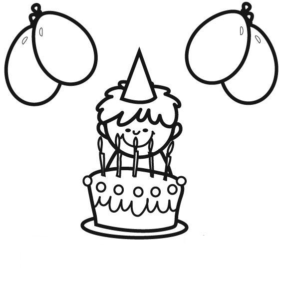 Dibujo para colorear: Aniversario (Fiestas y ocasiones especiales) #57151 - Dibujos para Colorear e Imprimir Gratis