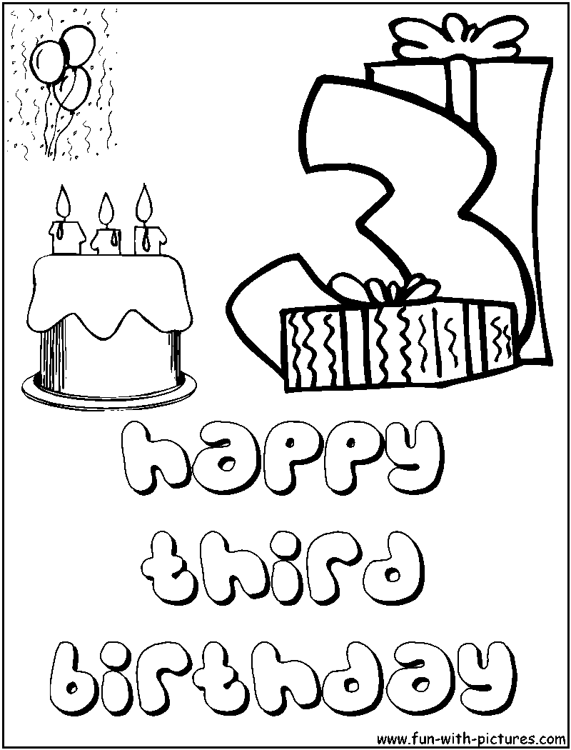 Dibujo para colorear: Aniversario (Fiestas y ocasiones especiales) #57167 - Dibujos para Colorear e Imprimir Gratis