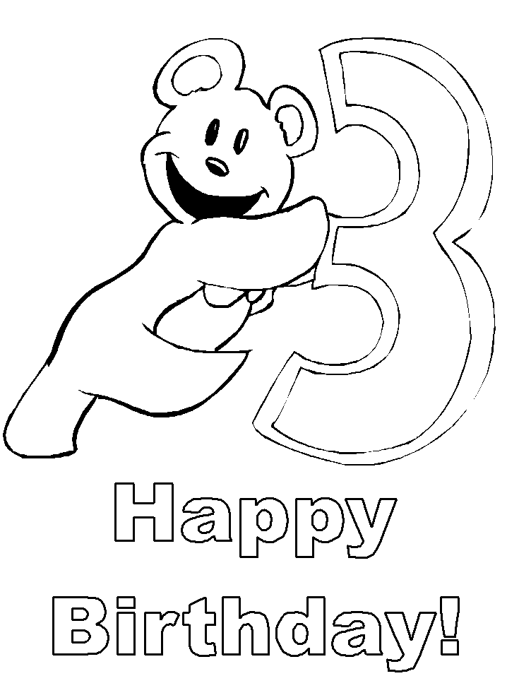 Dibujo para colorear: Aniversario (Fiestas y ocasiones especiales) #57251 - Dibujos para Colorear e Imprimir Gratis