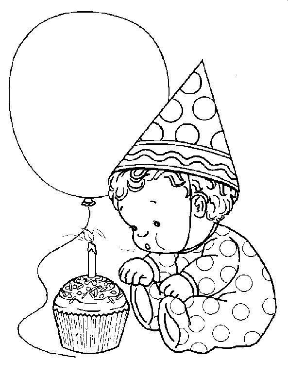 Dibujo para colorear: Aniversario (Fiestas y ocasiones especiales) #57317 - Dibujos para Colorear e Imprimir Gratis