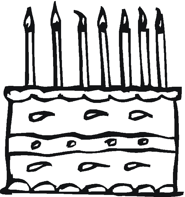 Dibujo para colorear: Aniversario (Fiestas y ocasiones especiales) #57414 - Dibujos para Colorear e Imprimir Gratis