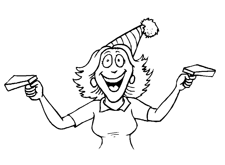 Dibujo para colorear: Año nuevo (Fiestas y ocasiones especiales) #60765 - Dibujos para Colorear e Imprimir Gratis