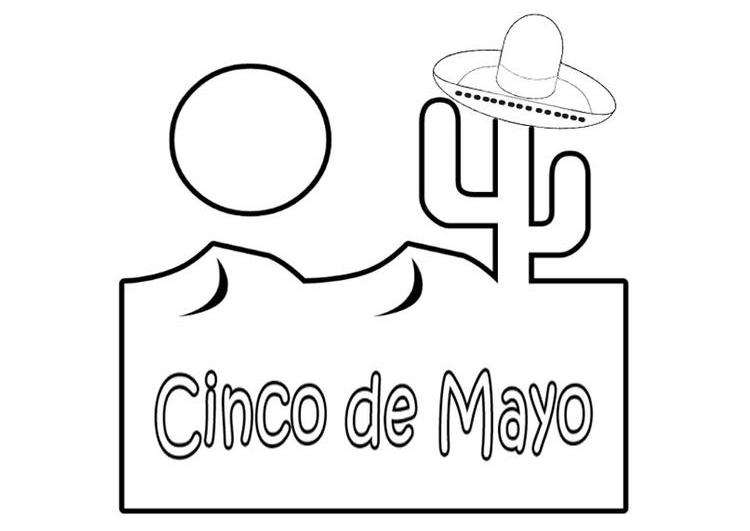 Dibujos de Cinco de Mayo #59968 (Fiestas y ocasiones especiales) para  colorear – Páginas imprimibles gratis