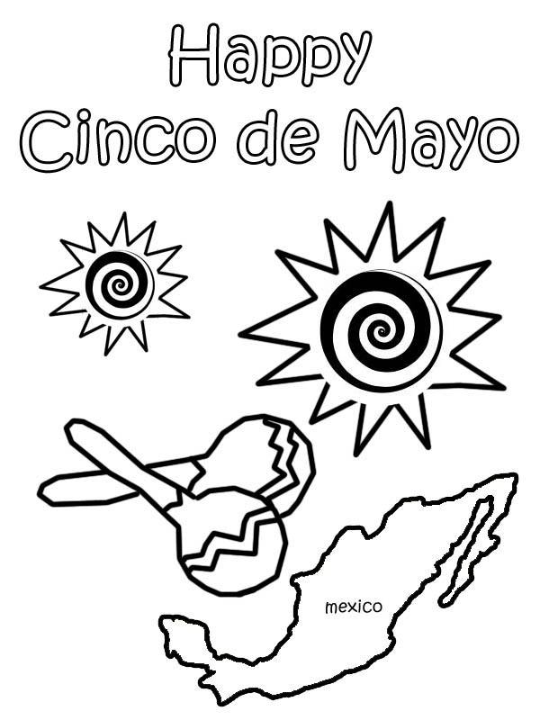 Dibujos de Cinco de Mayo #60010 (Fiestas y ocasiones especiales) para  colorear – Páginas imprimibles gratis