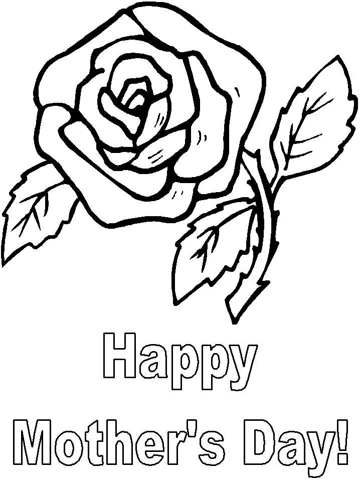 Dibujo para colorear: Día de la Madre (Fiestas y ocasiones especiales) #129784 - Dibujos para Colorear e Imprimir Gratis