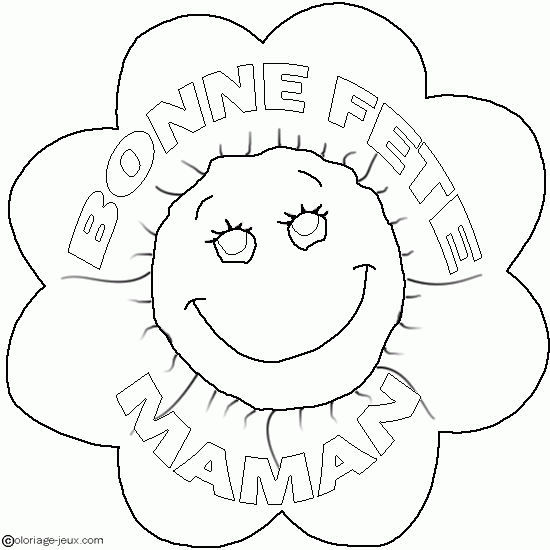 Dibujo para colorear: Día de la Madre (Fiestas y ocasiones especiales) #129832 - Dibujos para Colorear e Imprimir Gratis