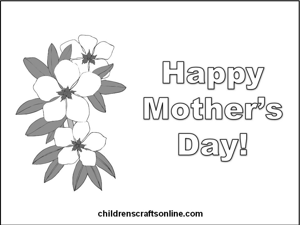 Dibujo para colorear: Día de la Madre (Fiestas y ocasiones especiales) #129928 - Dibujos para Colorear e Imprimir Gratis