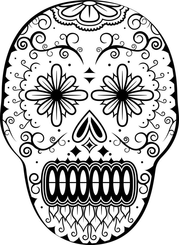 Dibujo para colorear: Día de los Muertos (Fiestas y ocasiones especiales) #60123 - Dibujos para Colorear e Imprimir Gratis