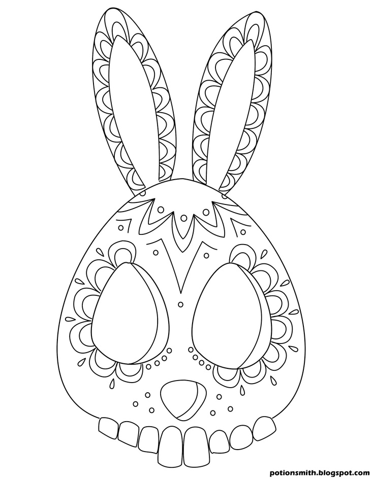 Dibujo para colorear: Día de los Muertos (Fiestas y ocasiones especiales) #60159 - Dibujos para Colorear e Imprimir Gratis