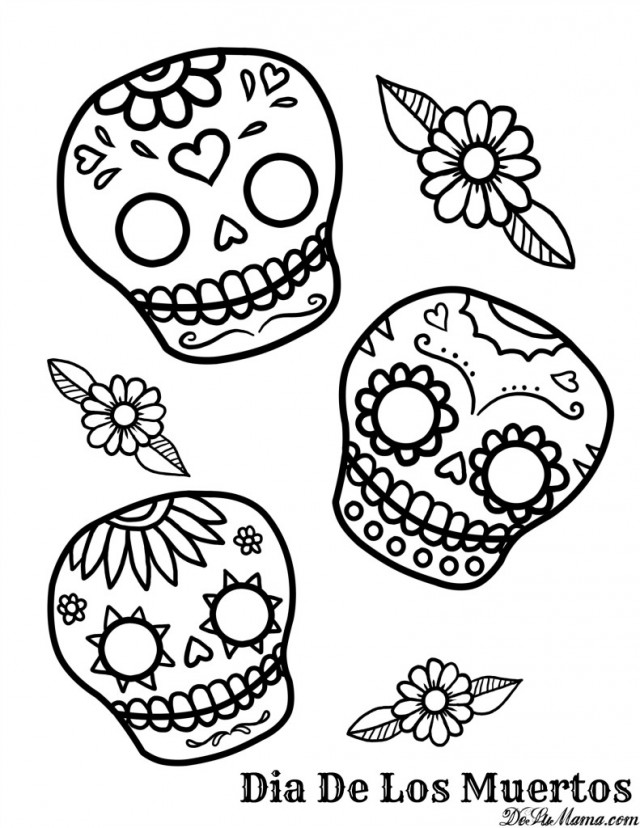 Dibujos de Día de los Muertos #60182 (Fiestas y ocasiones especiales) para  colorear – Páginas imprimibles gratis