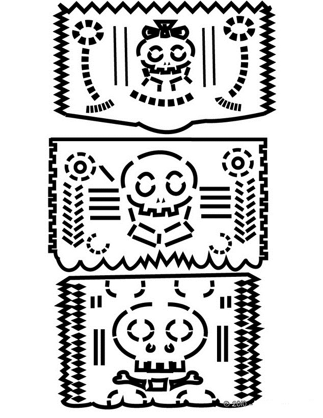 Dibujo para colorear: Día de los Muertos (Fiestas y ocasiones especiales) #60213 - Dibujos para Colorear e Imprimir Gratis