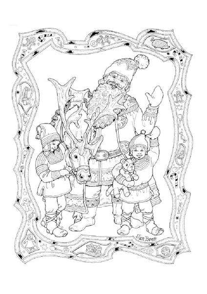 Dibujo para colorear: Día de San Nicolás (Fiestas y ocasiones especiales) #59275 - Dibujos para Colorear e Imprimir Gratis