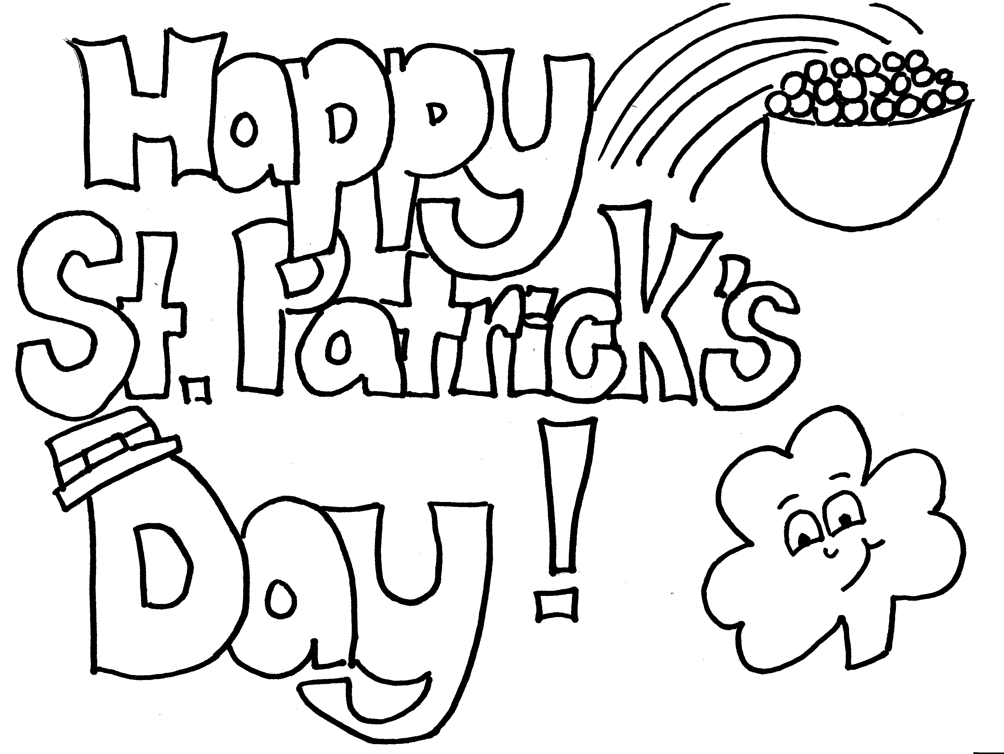 Dibujos de Día de San Patricio #57989 (Fiestas y ocasiones especiales) para  colorear – Páginas imprimibles gratis
