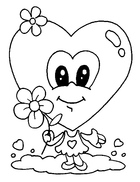 Dibujo para colorear: Día de San Valentín (Fiestas y ocasiones especiales) #53975 - Dibujos para Colorear e Imprimir Gratis