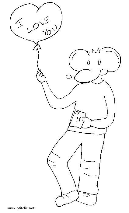 Dibujo para colorear: Día de San Valentín (Fiestas y ocasiones especiales) #54031 - Dibujos para Colorear e Imprimir Gratis