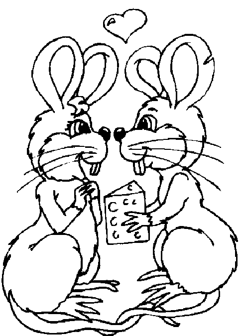 Dibujo para colorear: Día de San Valentín (Fiestas y ocasiones especiales) #54046 - Dibujos para Colorear e Imprimir Gratis