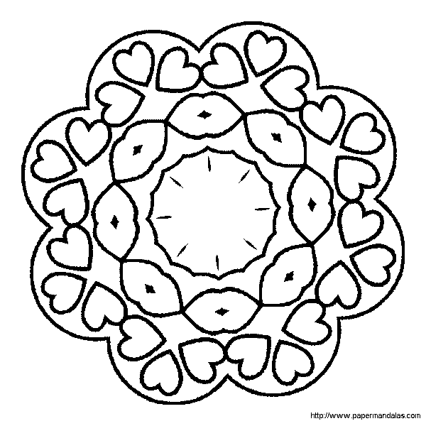 Dibujo para colorear: Día de San Valentín (Fiestas y ocasiones especiales) #54060 - Dibujos para Colorear e Imprimir Gratis